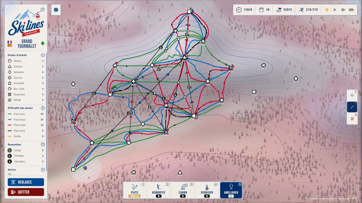 Capture gameplay Ski Lines